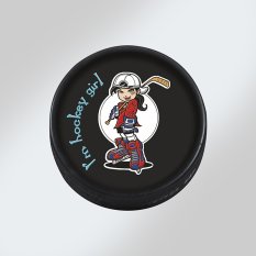 Puk s potiskem HOCKEY GIRL