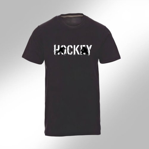Pánské triko HOCKEY černé - Velikost: XXXL
